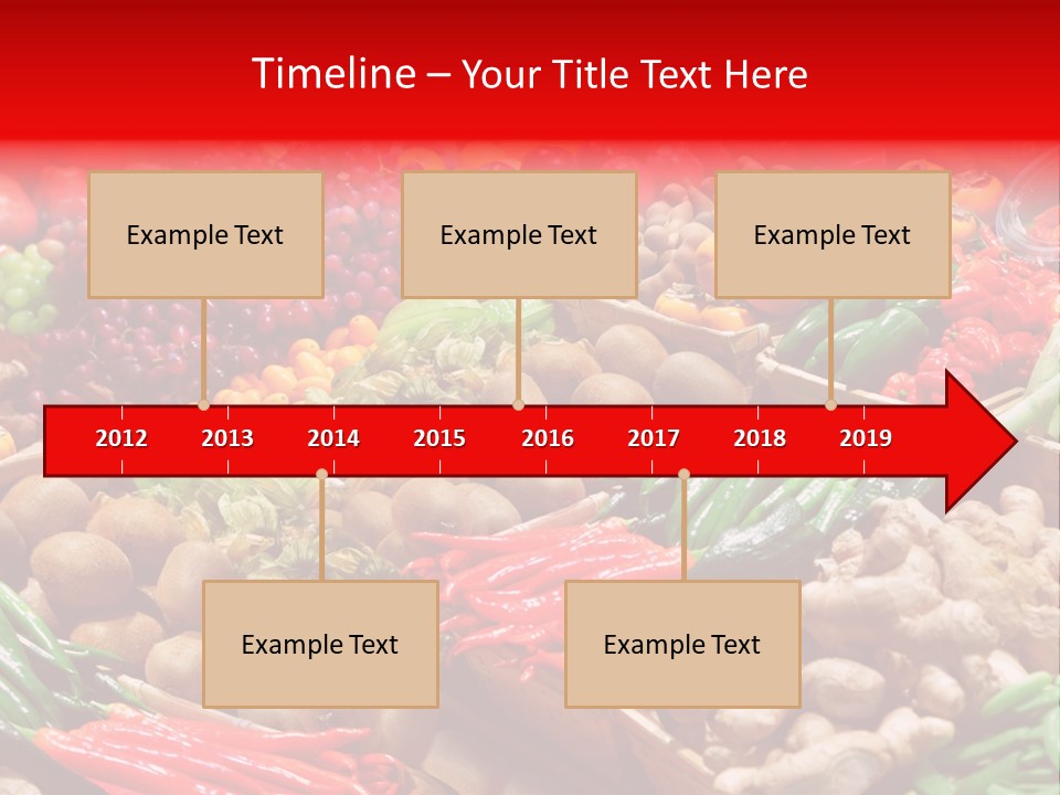 Plum Food Greengrocery PowerPoint Template