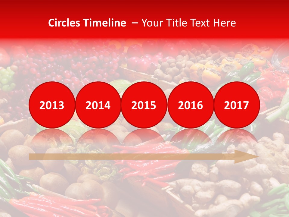 Plum Food Greengrocery PowerPoint Template