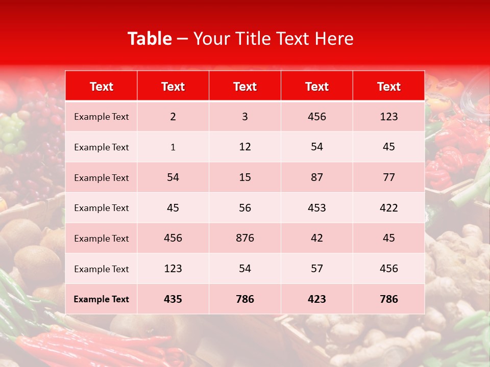 Plum Food Greengrocery PowerPoint Template