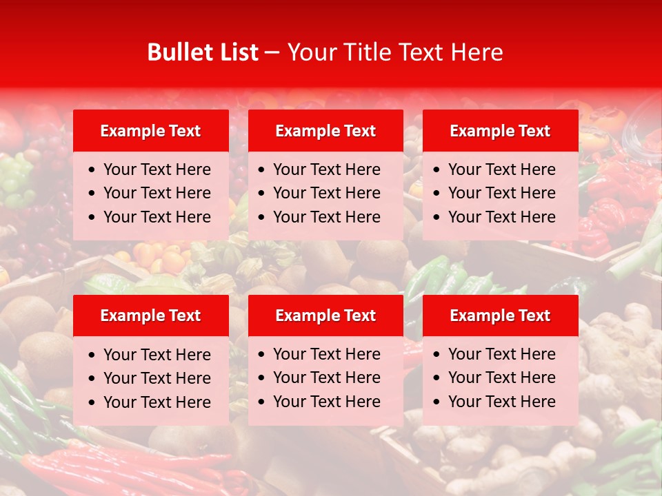 Plum Food Greengrocery PowerPoint Template