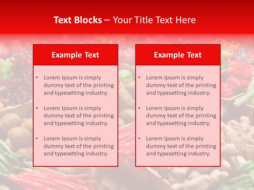 Plum Food Greengrocery PowerPoint Template