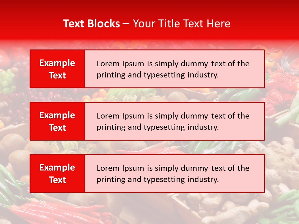 Plum Food Greengrocery PowerPoint Template