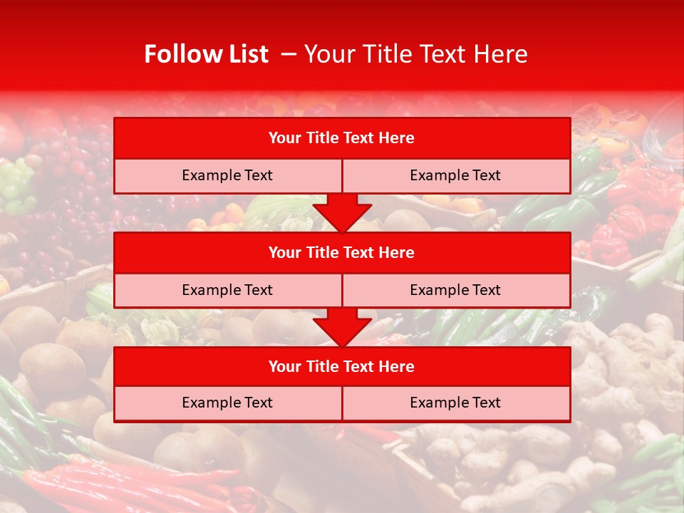 Plum Food Greengrocery PowerPoint Template