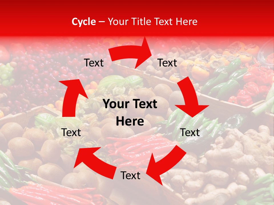 Plum Food Greengrocery PowerPoint Template