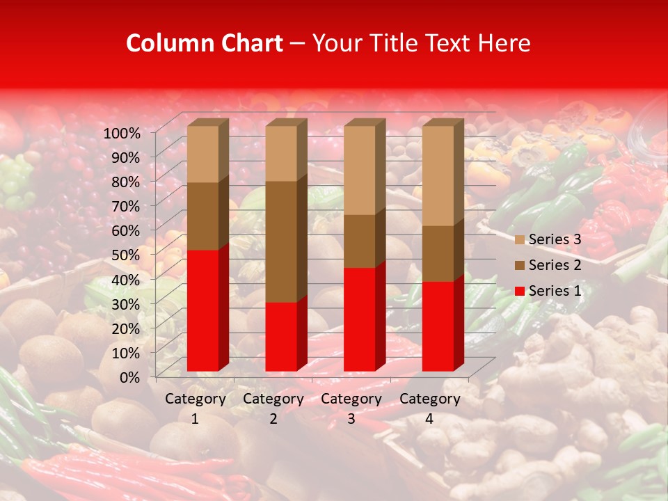 Plum Food Greengrocery PowerPoint Template
