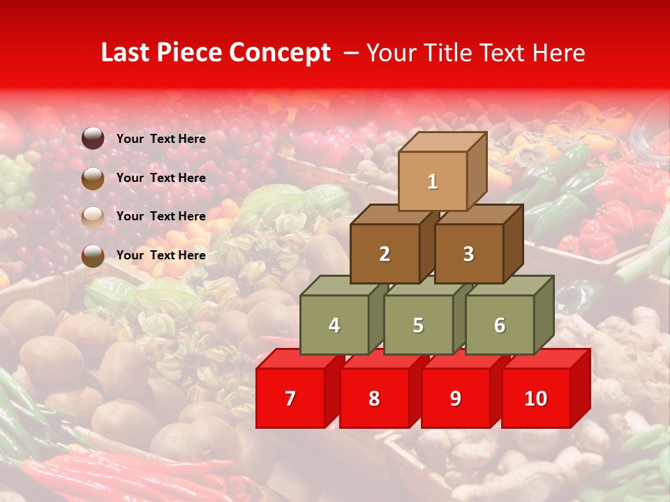 Plum Food Greengrocery PowerPoint Template