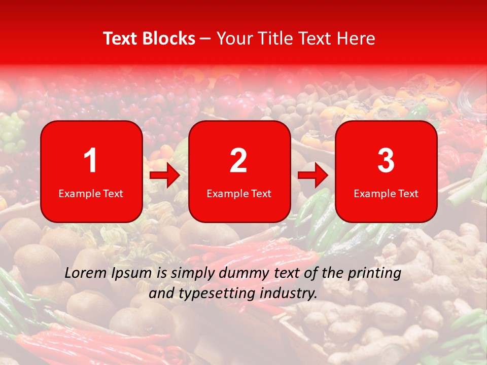 Plum Food Greengrocery PowerPoint Template