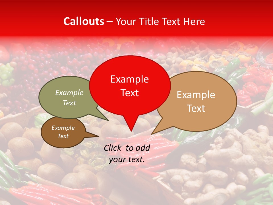 Plum Food Greengrocery PowerPoint Template