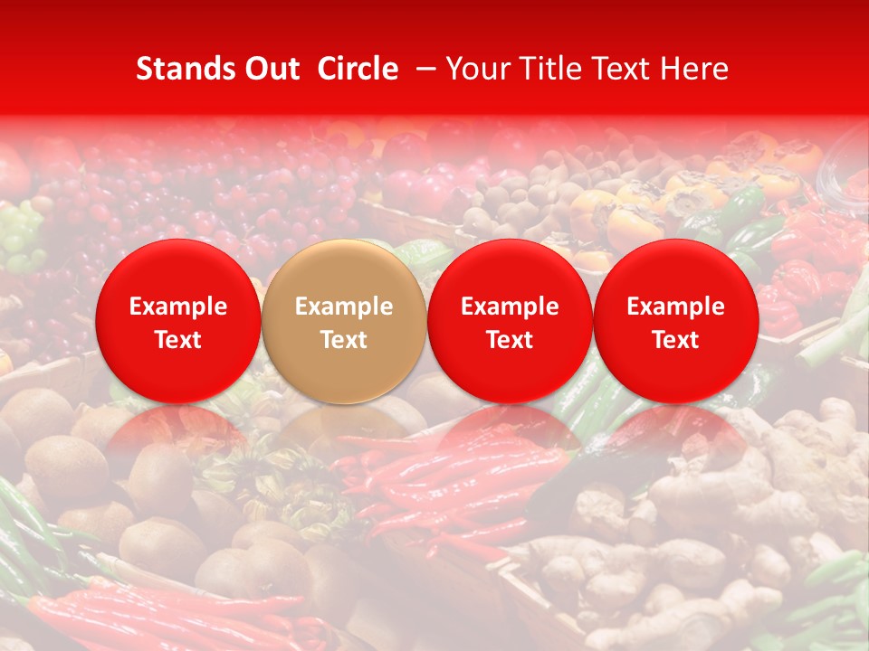 Plum Food Greengrocery PowerPoint Template