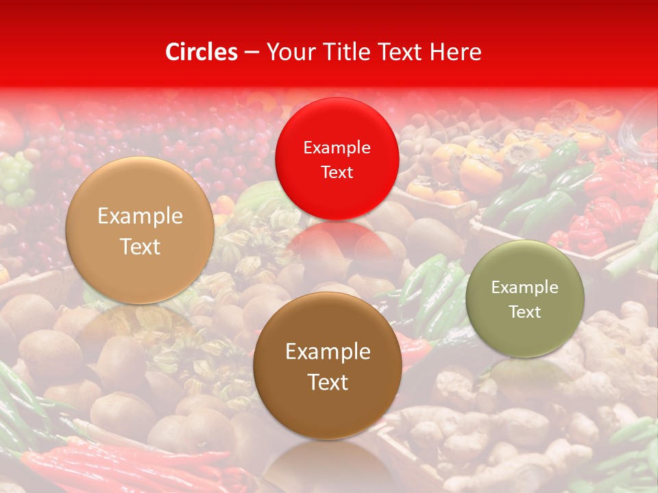 Plum Food Greengrocery PowerPoint Template