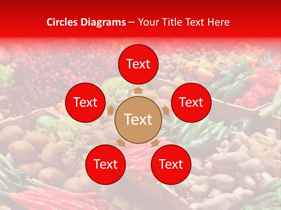 Plum Food Greengrocery PowerPoint Template