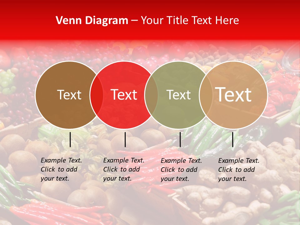 Plum Food Greengrocery PowerPoint Template