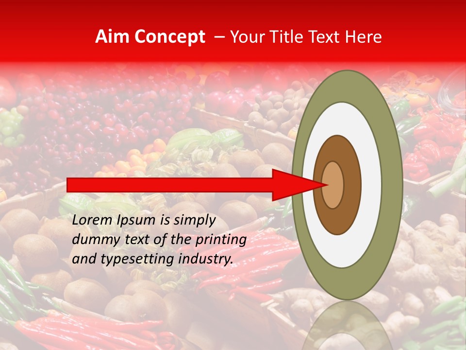 Plum Food Greengrocery PowerPoint Template