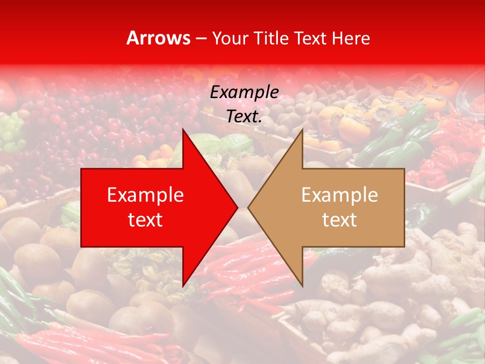 Plum Food Greengrocery PowerPoint Template