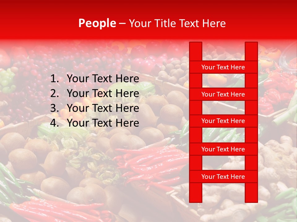 Plum Food Greengrocery PowerPoint Template