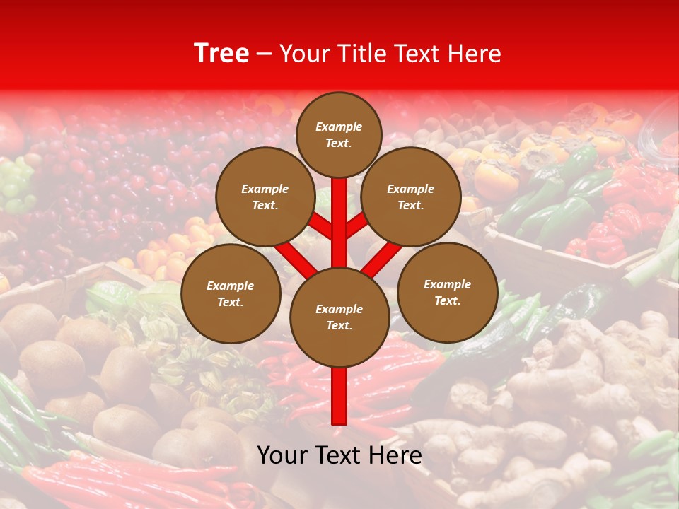 Plum Food Greengrocery PowerPoint Template