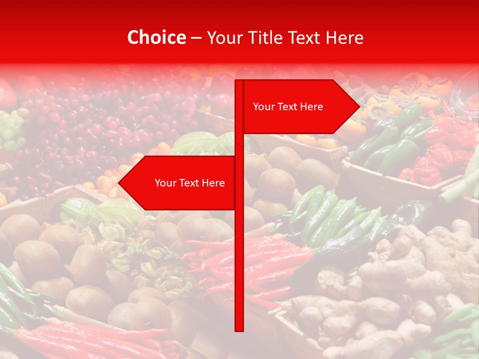 Plum Food Greengrocery PowerPoint Template