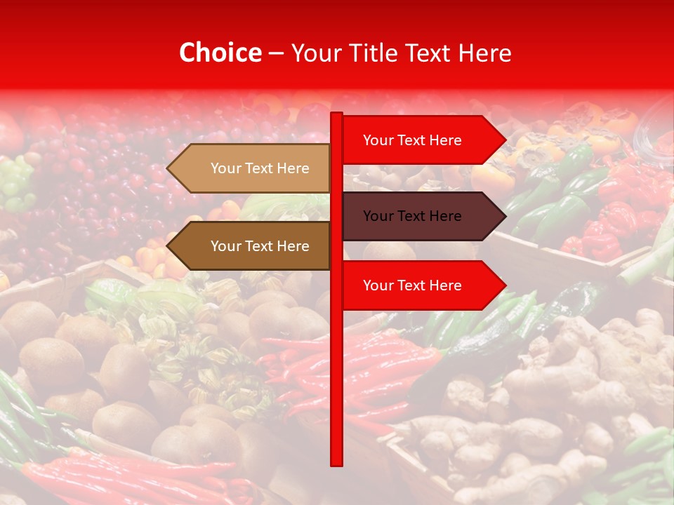 Plum Food Greengrocery PowerPoint Template