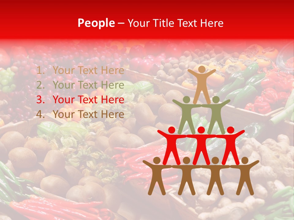 Plum Food Greengrocery PowerPoint Template