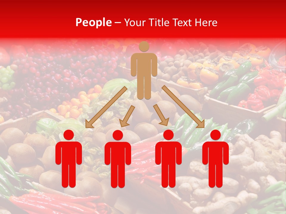 Plum Food Greengrocery PowerPoint Template