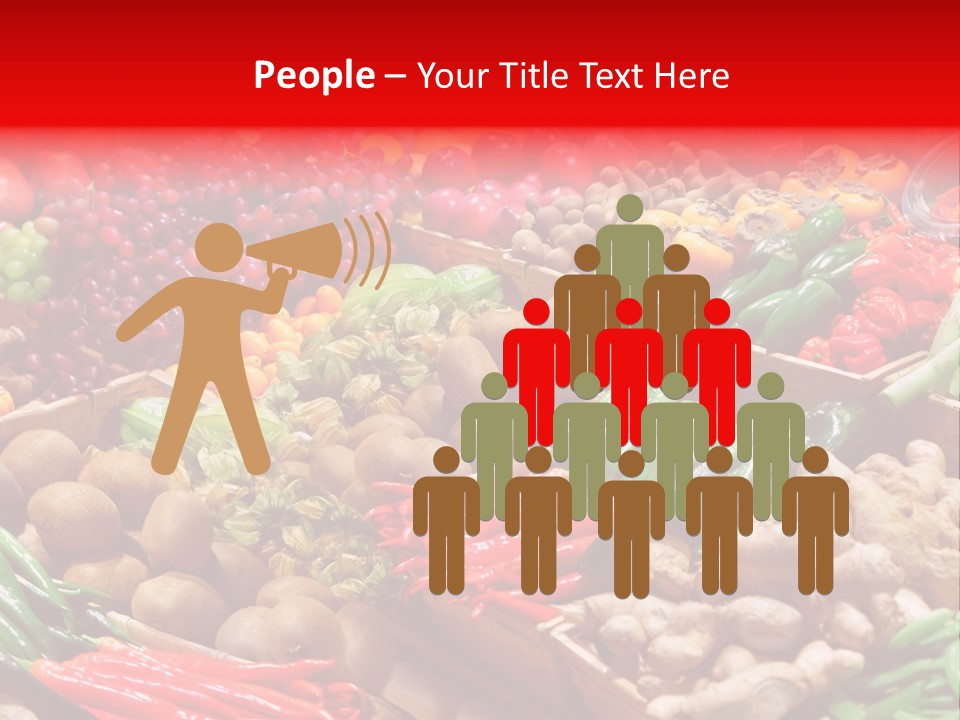 Plum Food Greengrocery PowerPoint Template