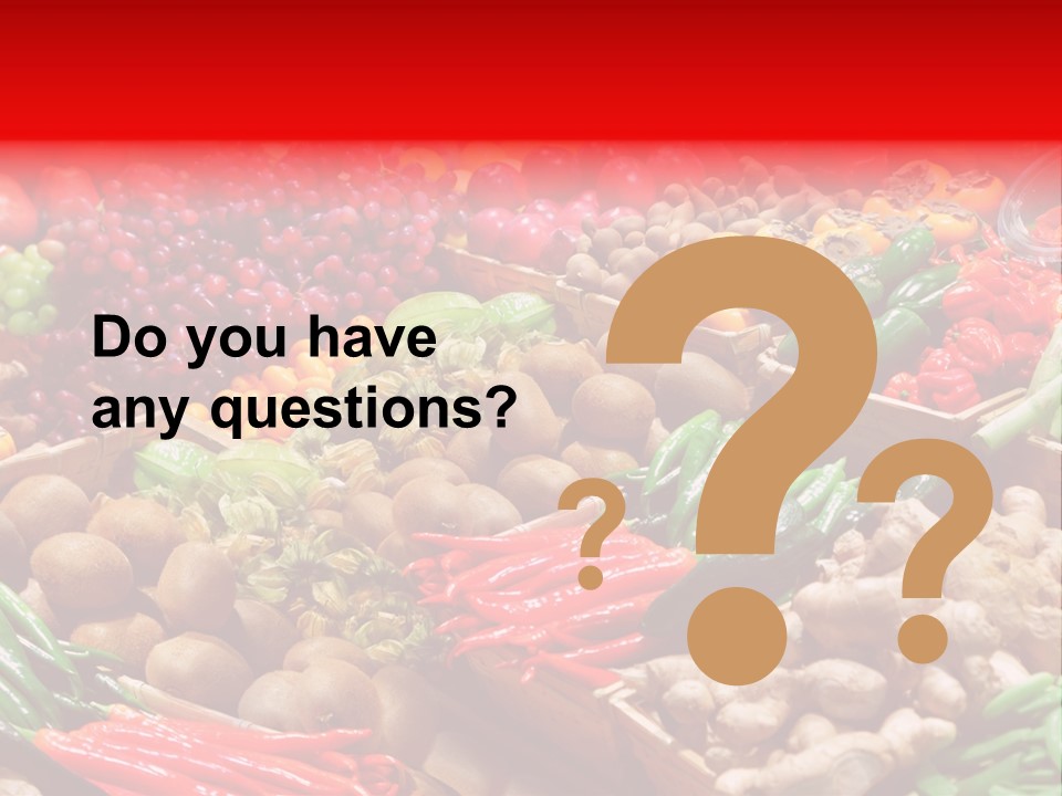 Plum Food Greengrocery PowerPoint Template