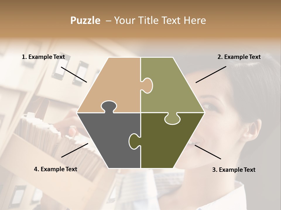 Caucasian Box Research PowerPoint Template