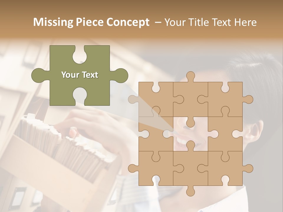 Caucasian Box Research PowerPoint Template