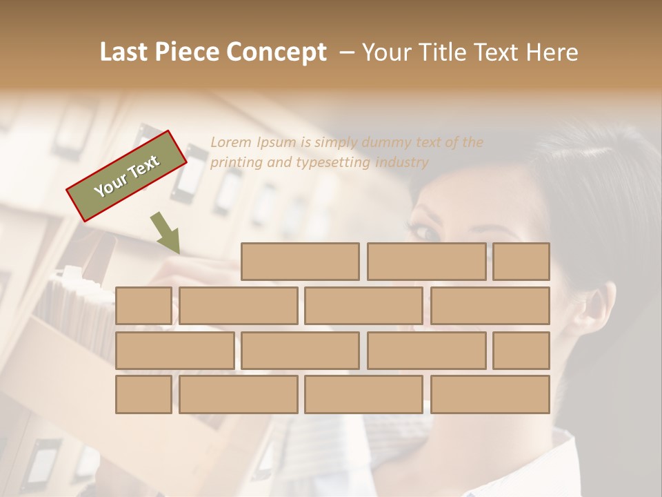 Caucasian Box Research PowerPoint Template