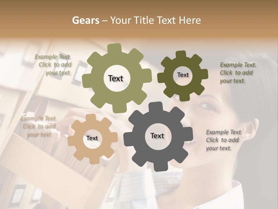 Caucasian Box Research PowerPoint Template