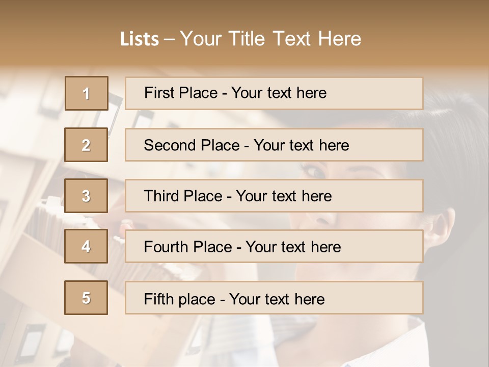 Caucasian Box Research PowerPoint Template
