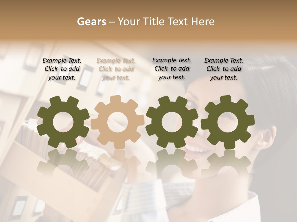 Caucasian Box Research PowerPoint Template