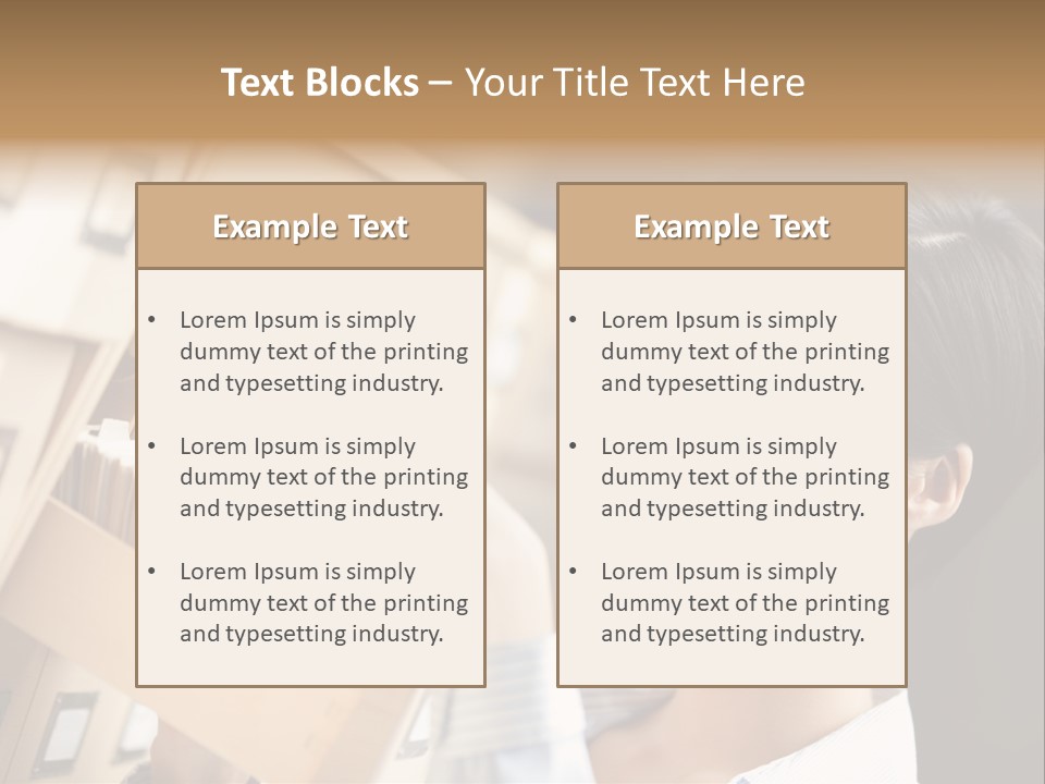 Caucasian Box Research PowerPoint Template