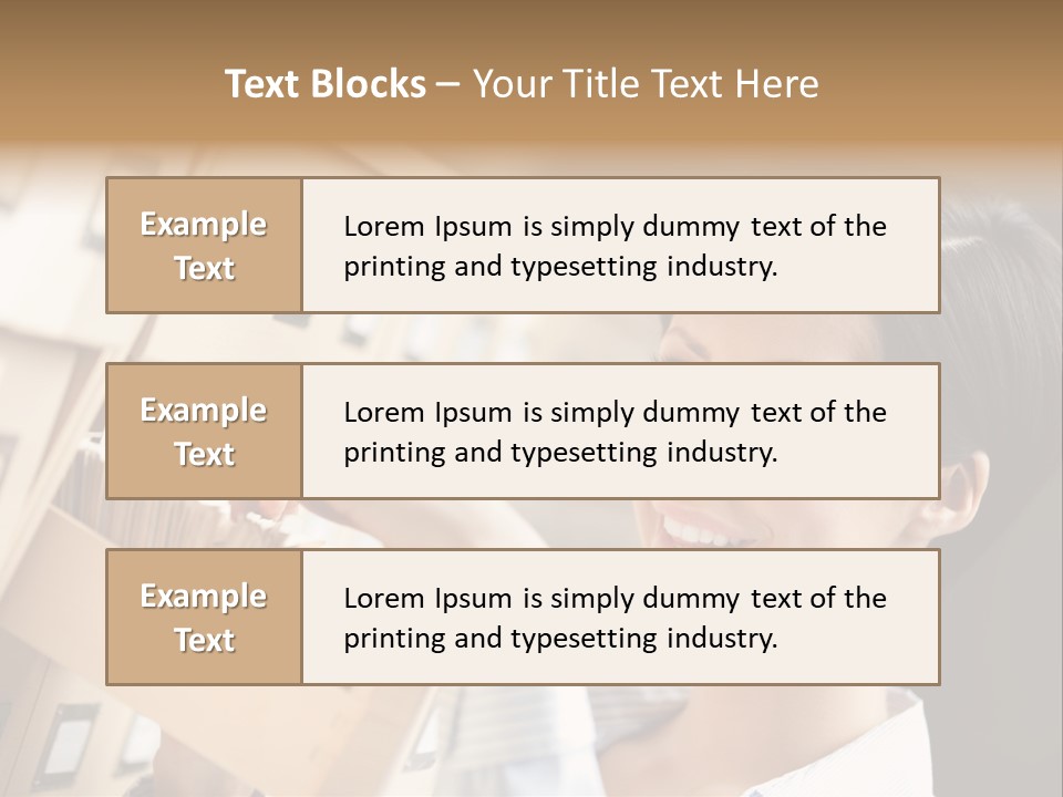 Caucasian Box Research PowerPoint Template
