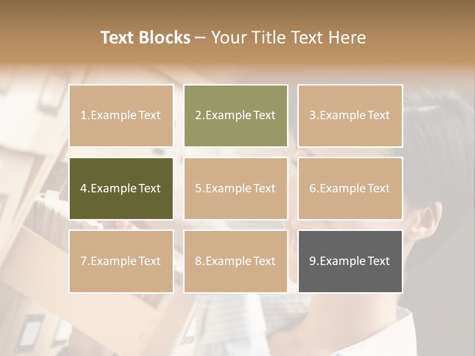 Caucasian Box Research PowerPoint Template