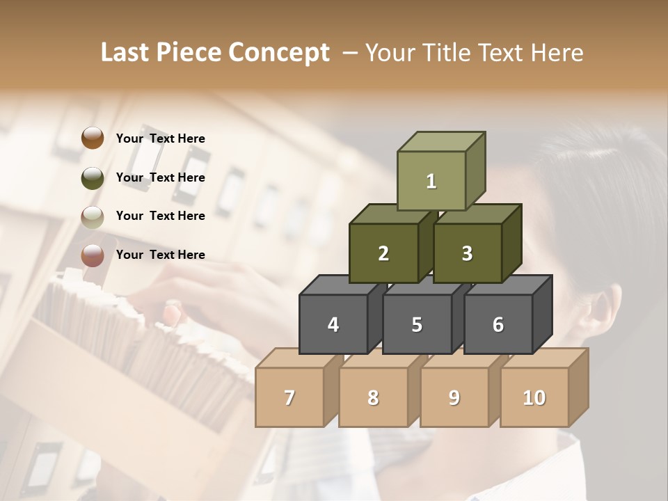 Caucasian Box Research PowerPoint Template