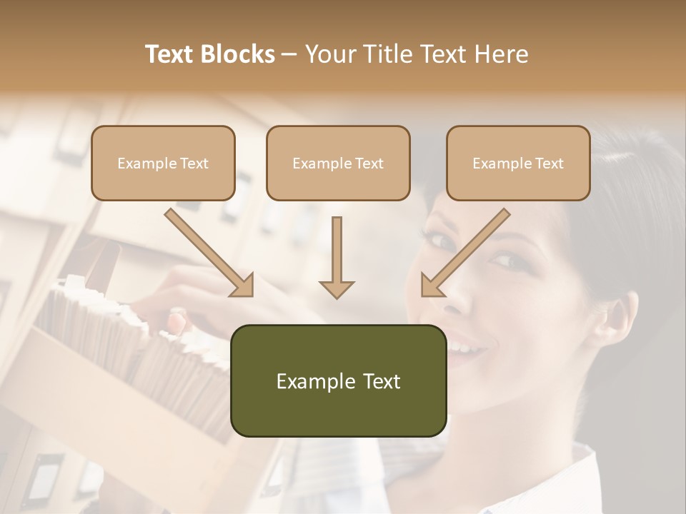 Caucasian Box Research PowerPoint Template