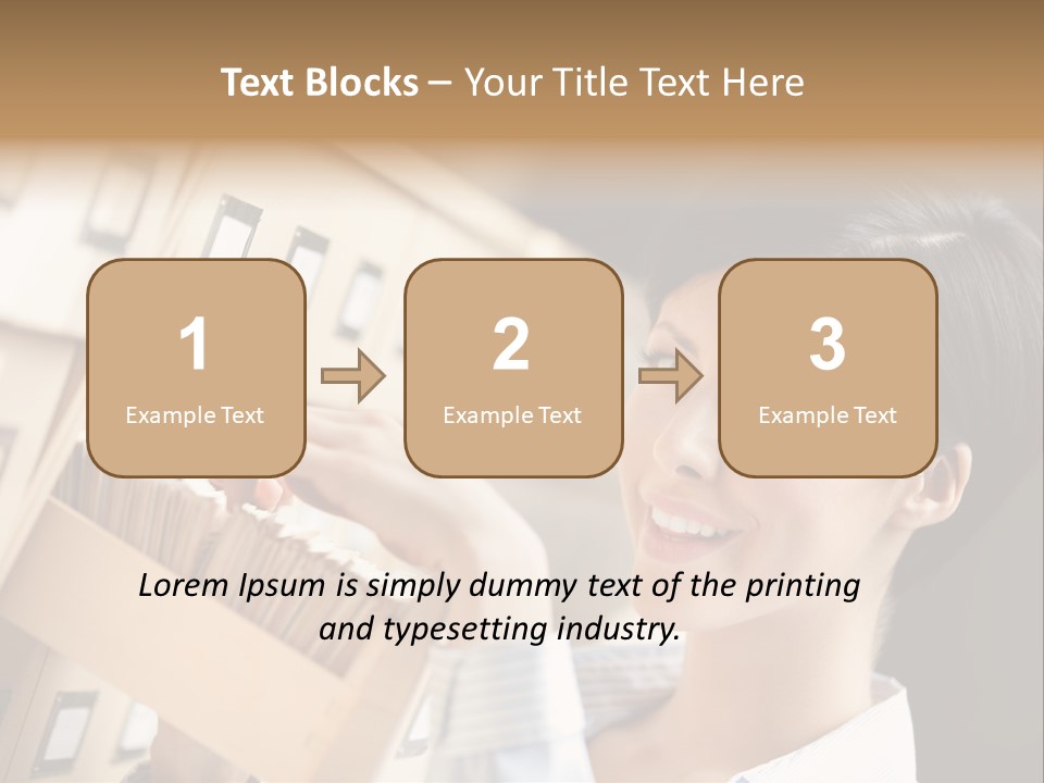 Caucasian Box Research PowerPoint Template