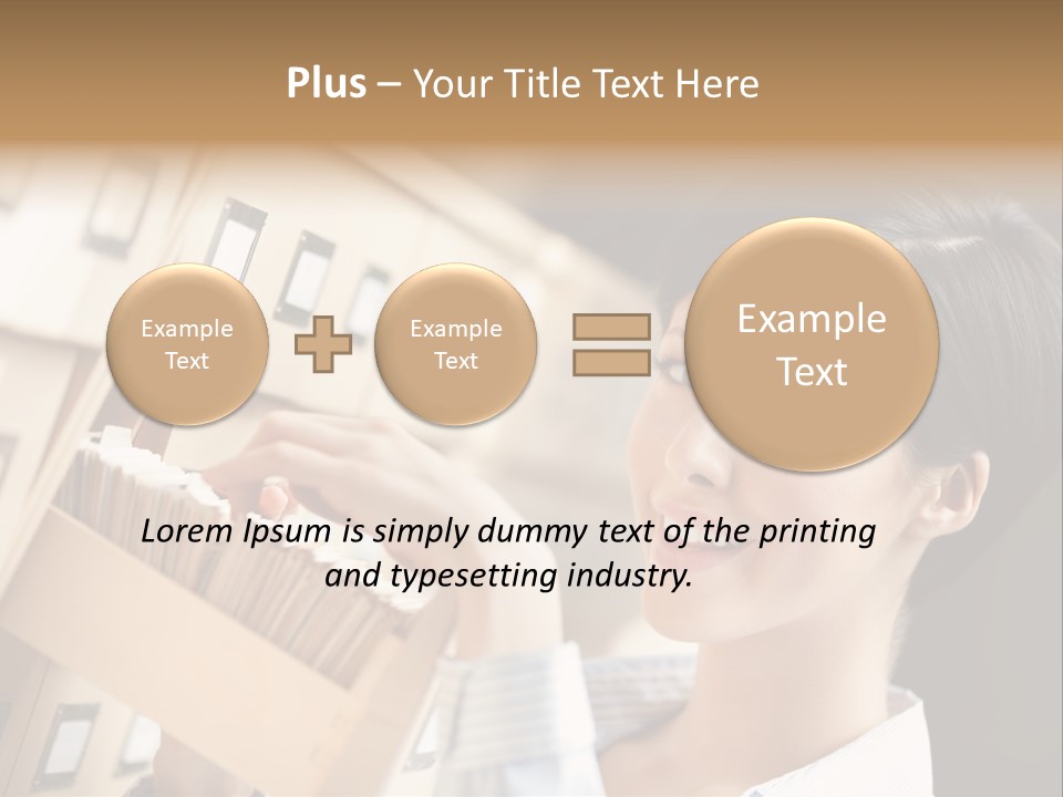Caucasian Box Research PowerPoint Template