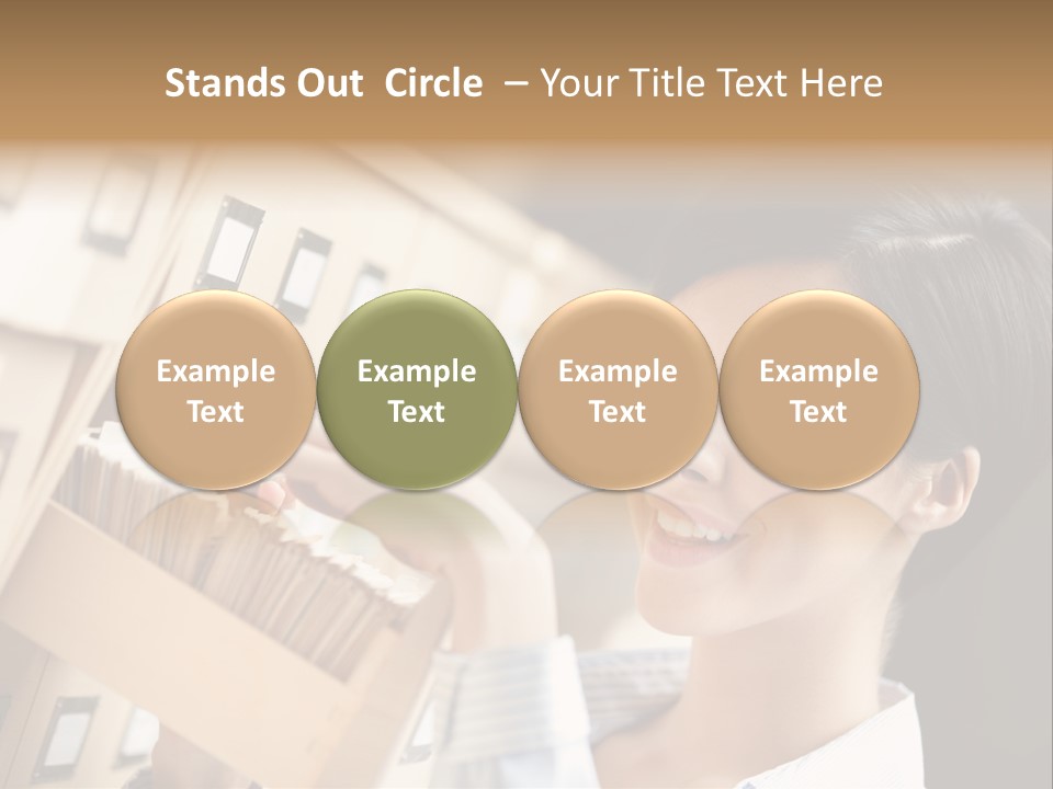 Caucasian Box Research PowerPoint Template