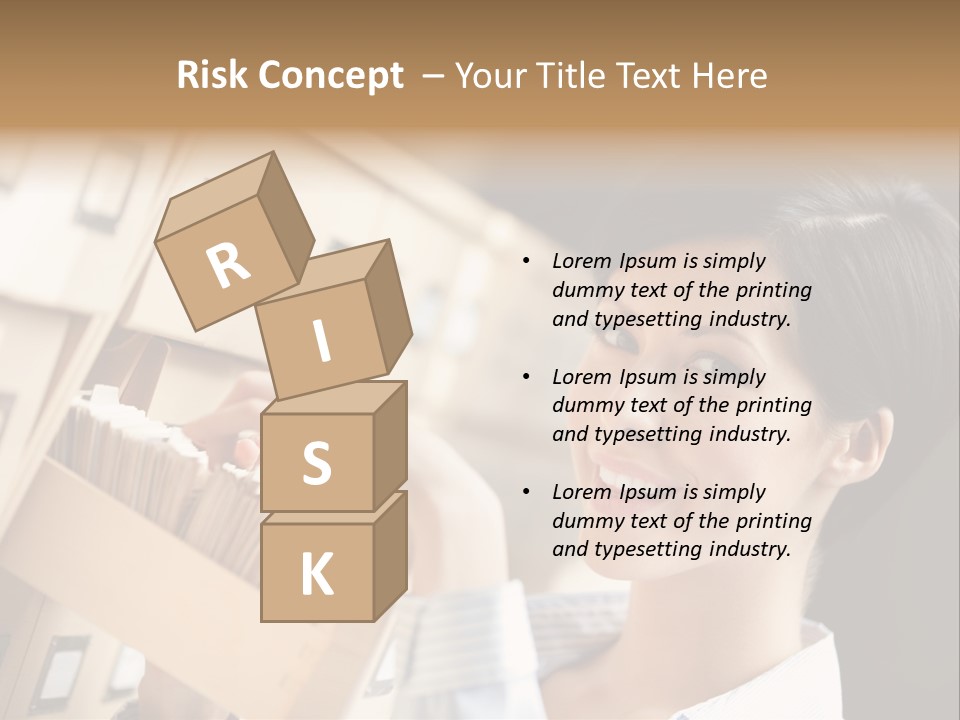 Caucasian Box Research PowerPoint Template