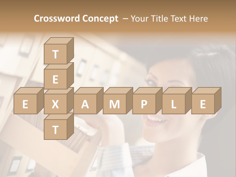 Caucasian Box Research PowerPoint Template