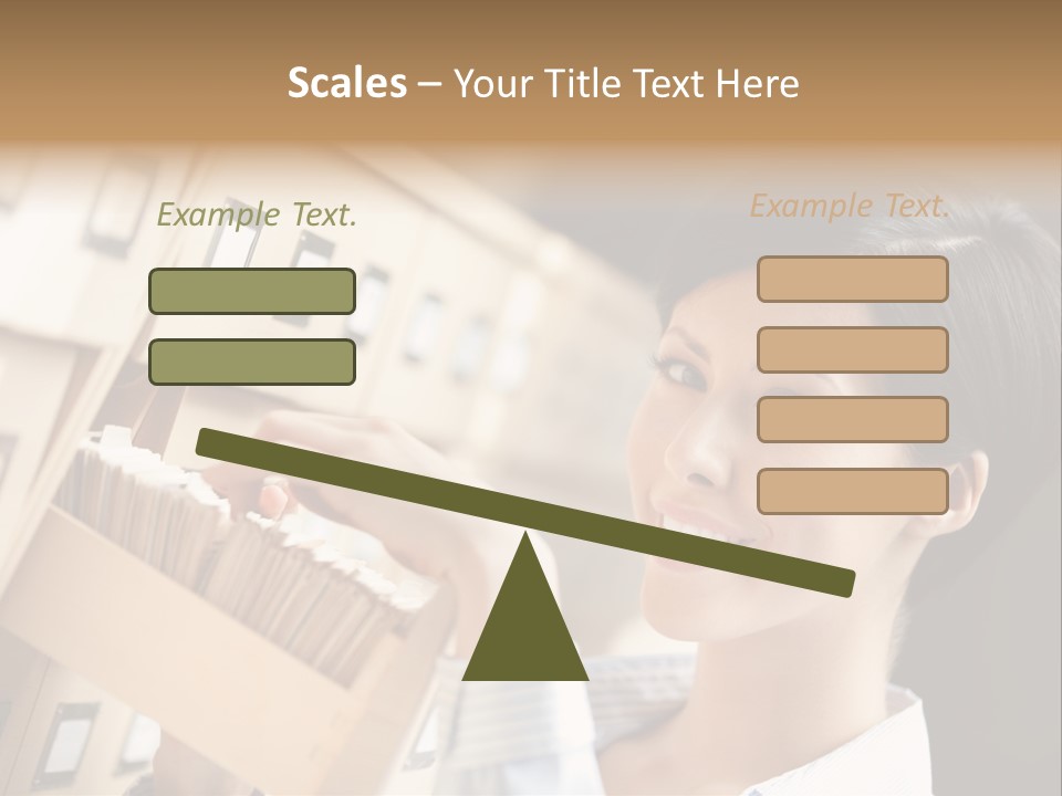 Caucasian Box Research PowerPoint Template