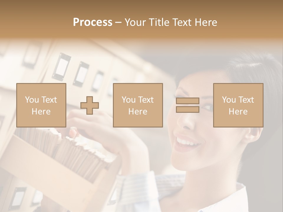 Caucasian Box Research PowerPoint Template