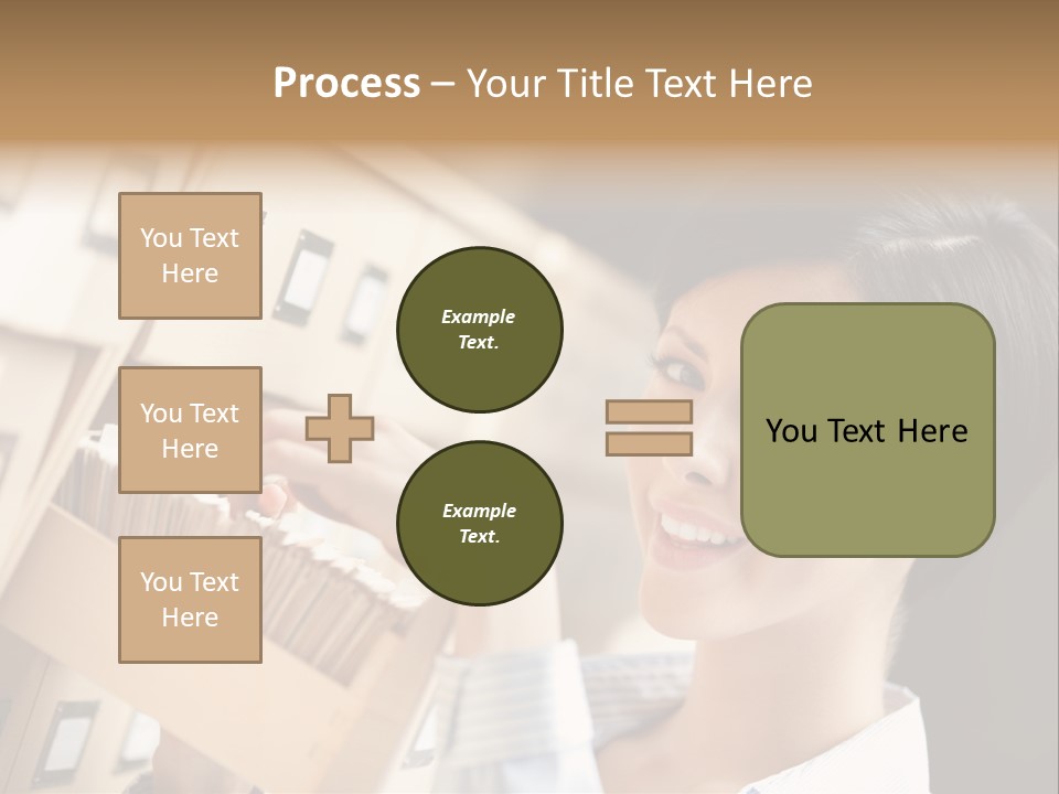 Caucasian Box Research PowerPoint Template