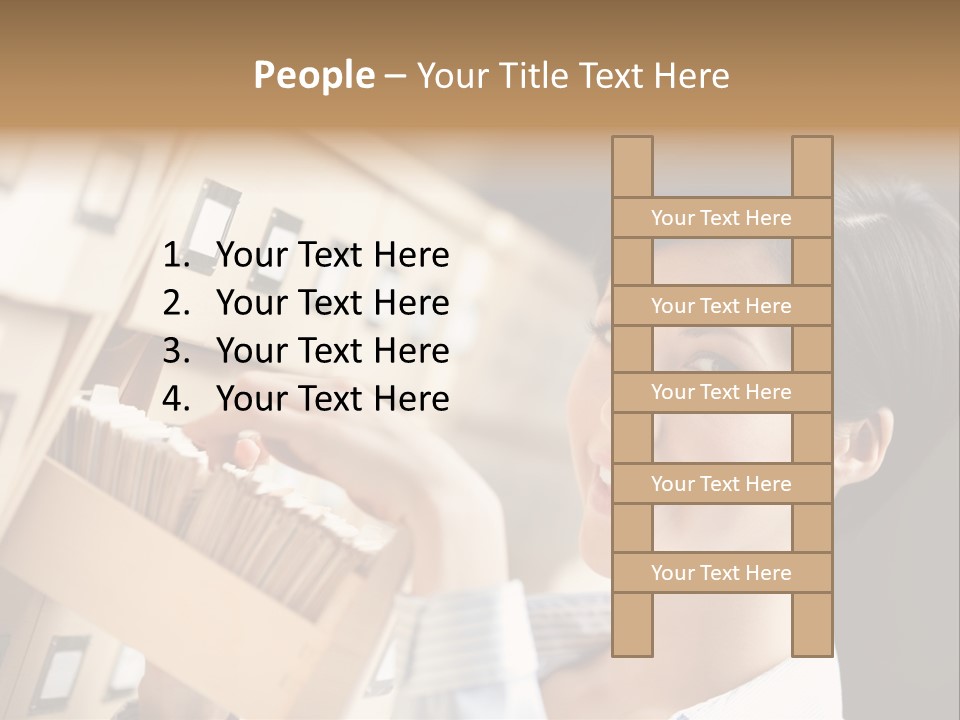 Caucasian Box Research PowerPoint Template