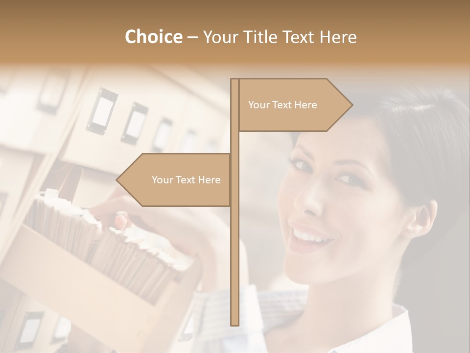 Caucasian Box Research PowerPoint Template