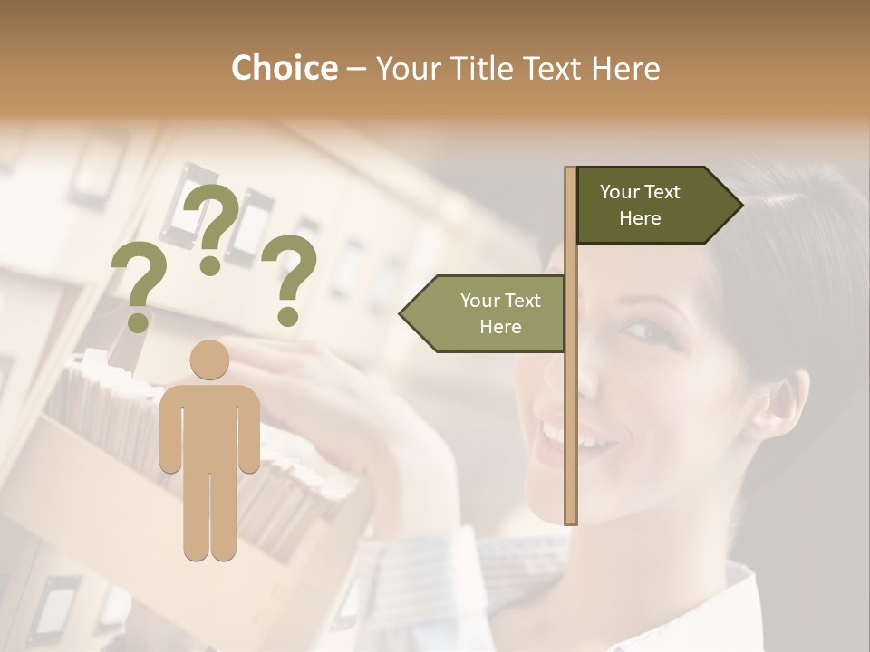 Caucasian Box Research PowerPoint Template