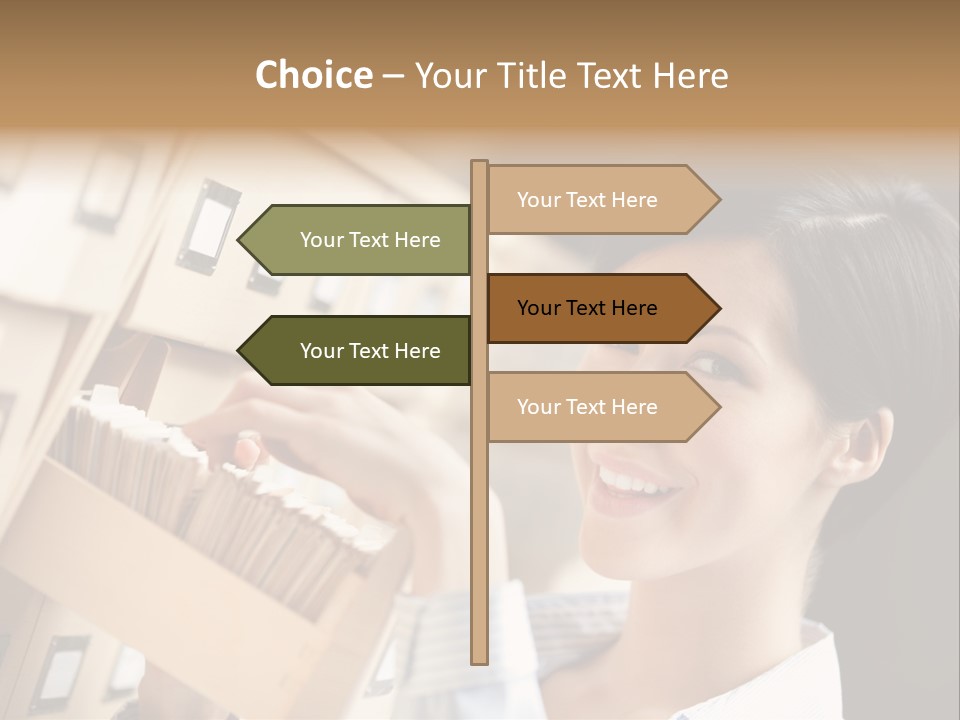 Caucasian Box Research PowerPoint Template
