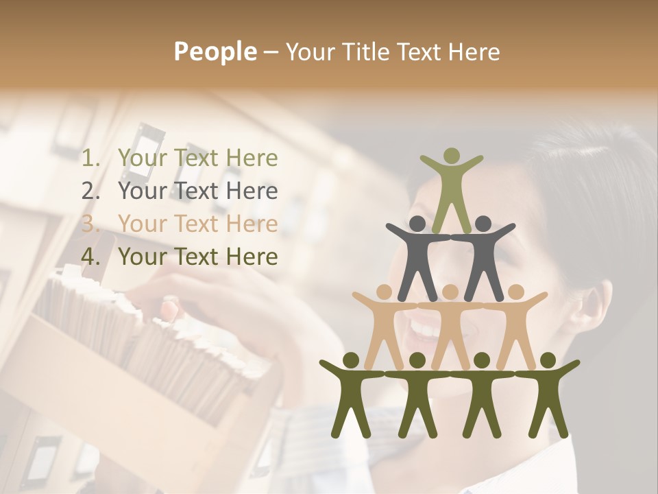 Caucasian Box Research PowerPoint Template